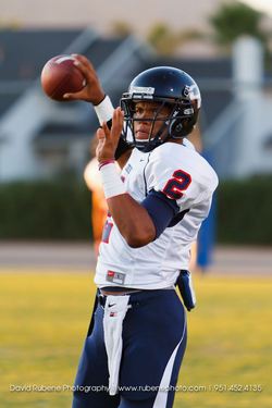 Hodge emassed more than 8,000 total yards in three varsity seasons. / Photo by The Press-Enterprise