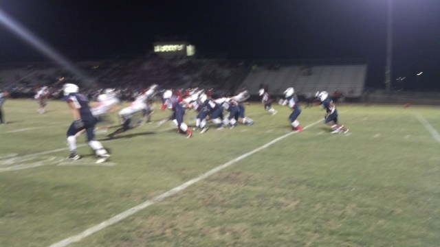 La Sierra did not advance the ball past the 50 in a 34-0 loss to Riverside King on Friday, Sept. 13, 2013 at Alvord District Stadium.