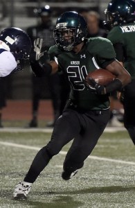 Kaiser senior RB Joshua Johnson carries the Cats into tonight's Week 2 matchup at Cajon.
