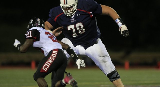 Corona Centennial senior J.J. Taylor (21) ran for 116 yards vs. Riverside King in Week 6. / Photo for The San Diego Union-Tribune