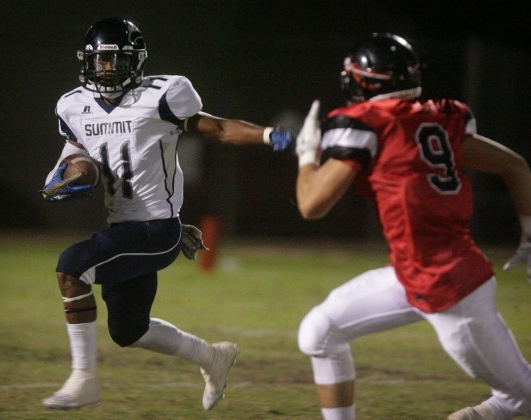 Fontana Summit senior Damian Alloway (11) is a top SoCal talent. / Photo for The Press-Enterprise
