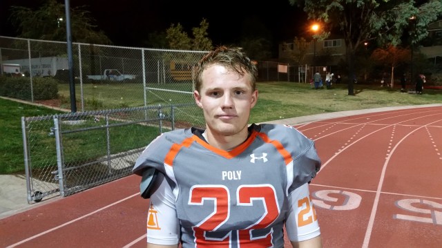Riverside Poly senior Matthew Hubert has been the quiet engine pushing the Bears this season. / Photo by DENNIS POPE