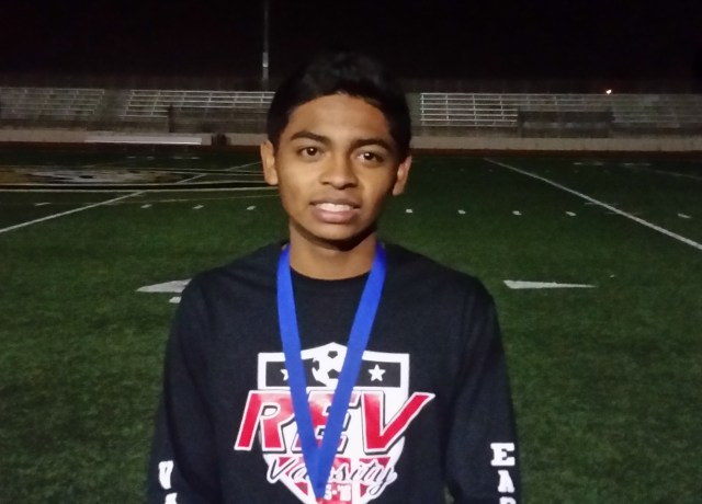 Redlands East Valley senior Jonathan Garcia has committed to University of Hawaii-Hilo. / Photo by DENNIS POPE