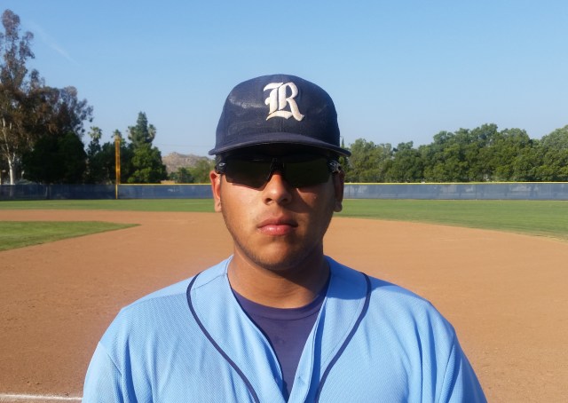 Riverside Ramona senior 3B Rigo Cano (.323 BA, 25 RBIs) is among Inland Area leaders with six HRs.