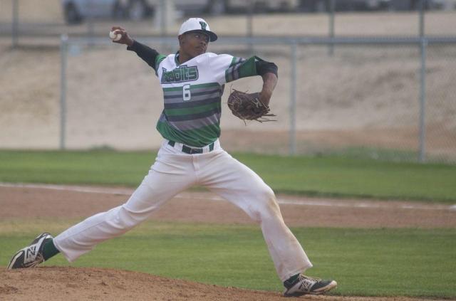 Victor Valley senior right-hander Reggie Lawson 